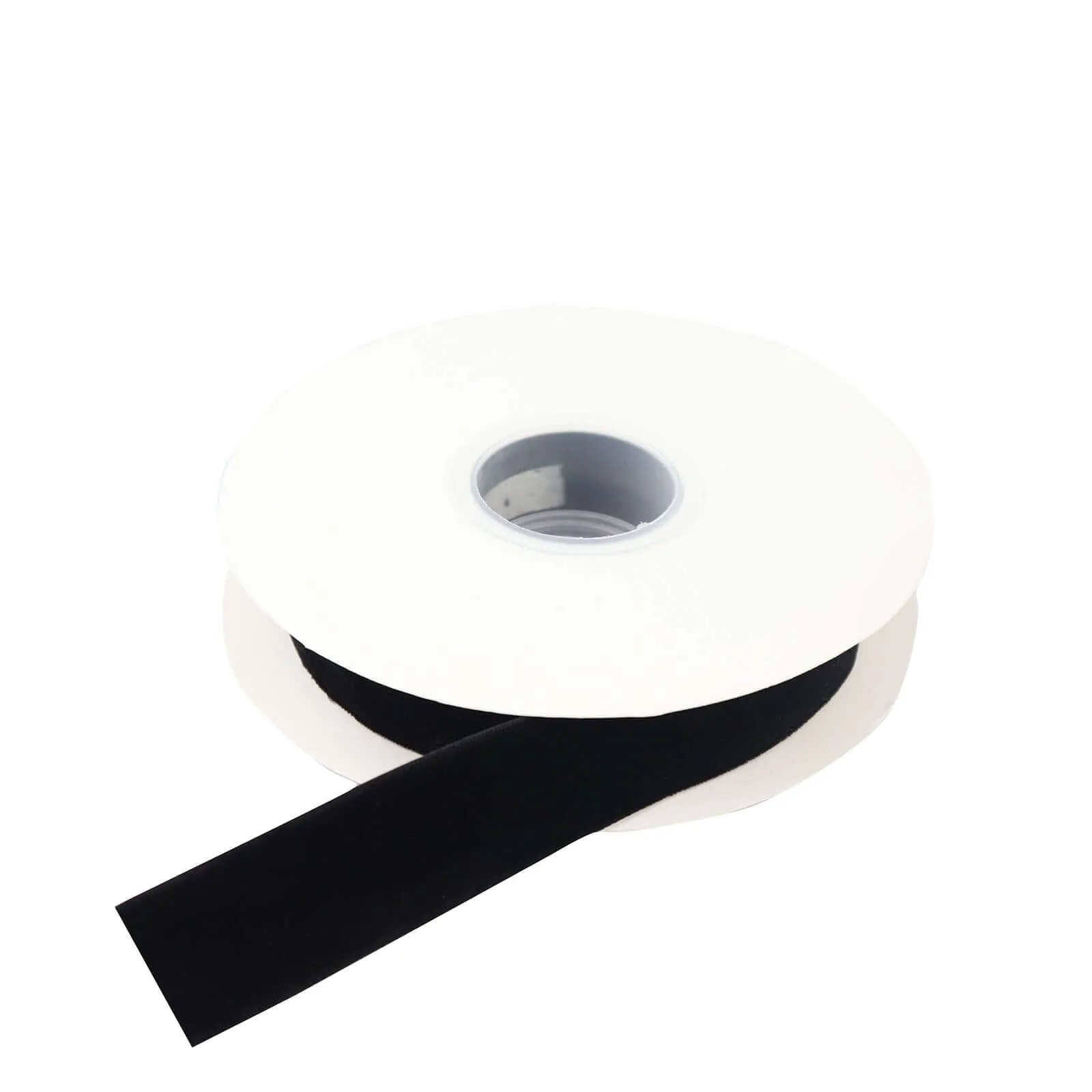 10 Yards Black 1" Velvet Single Faced Ribbon Spool, DIY Craft Supplies, Velvet and Nylon Ribbon Roll