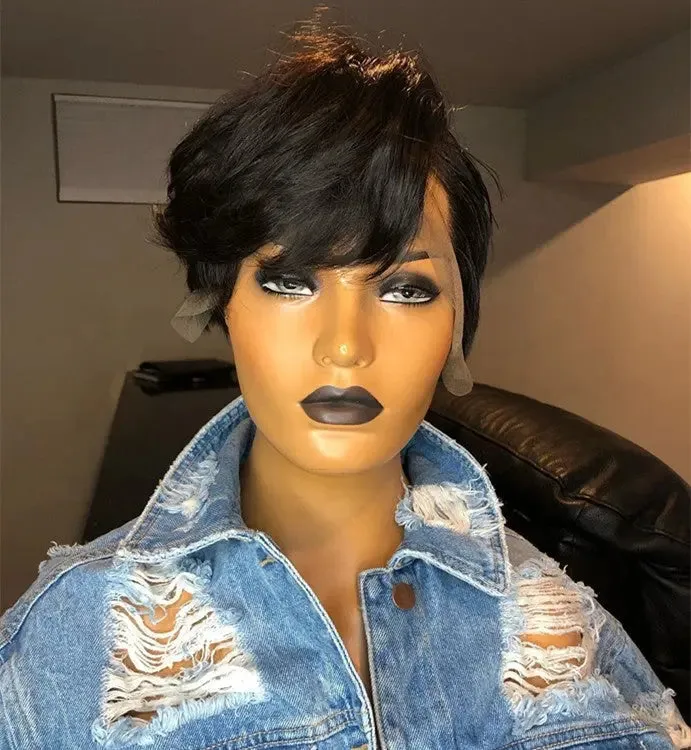 100% Virgin Brazilian Beautiful Short Bob Wigs