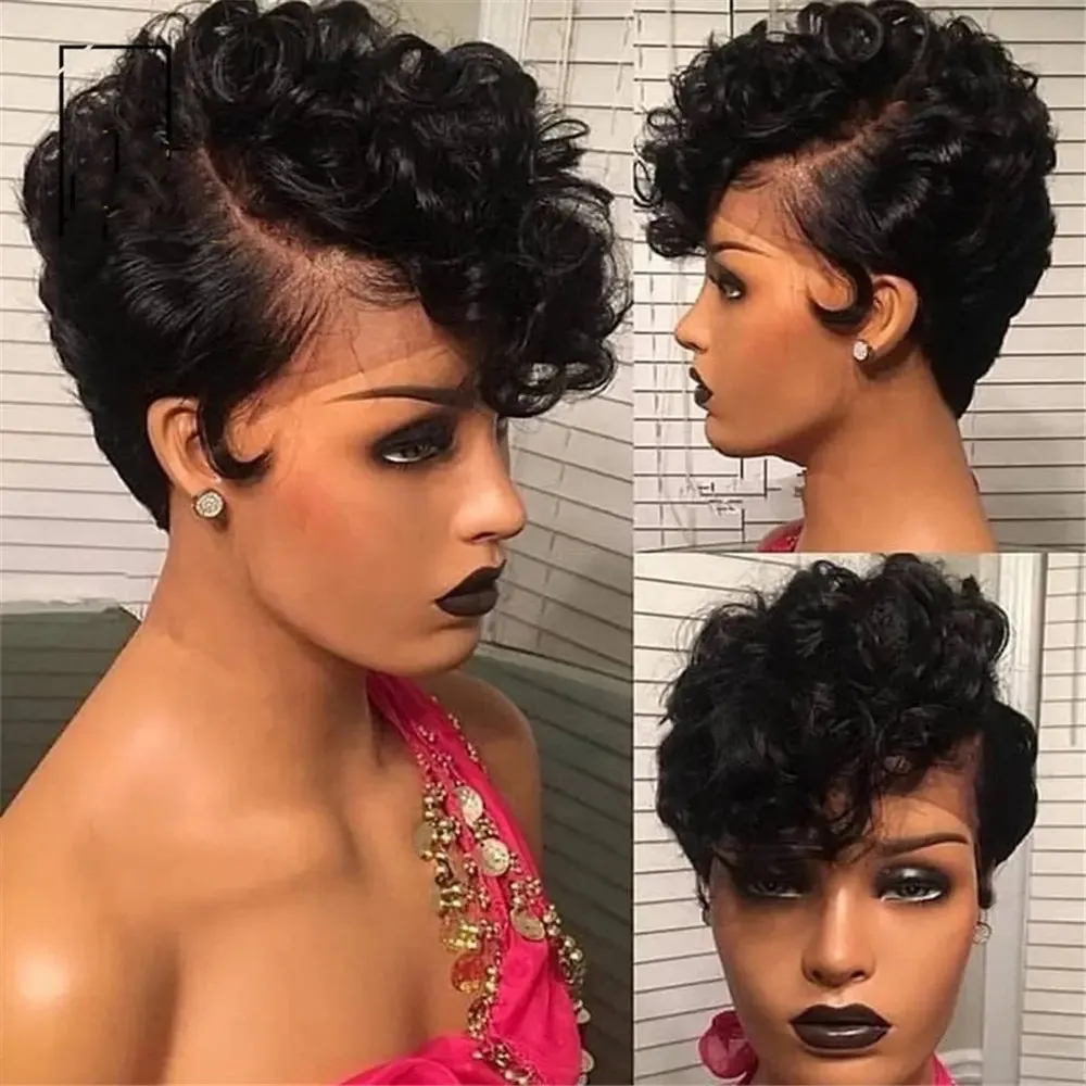 100% Virgin Brazilian Beautiful Short Bob Wigs