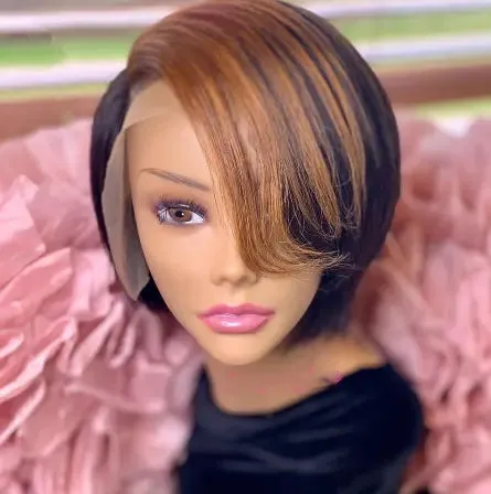 100% Virgin Brazilian Beautiful Short Bob Wigs