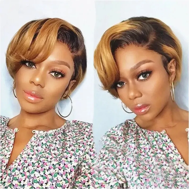 100% Virgin Brazilian Beautiful Short Bob Wigs