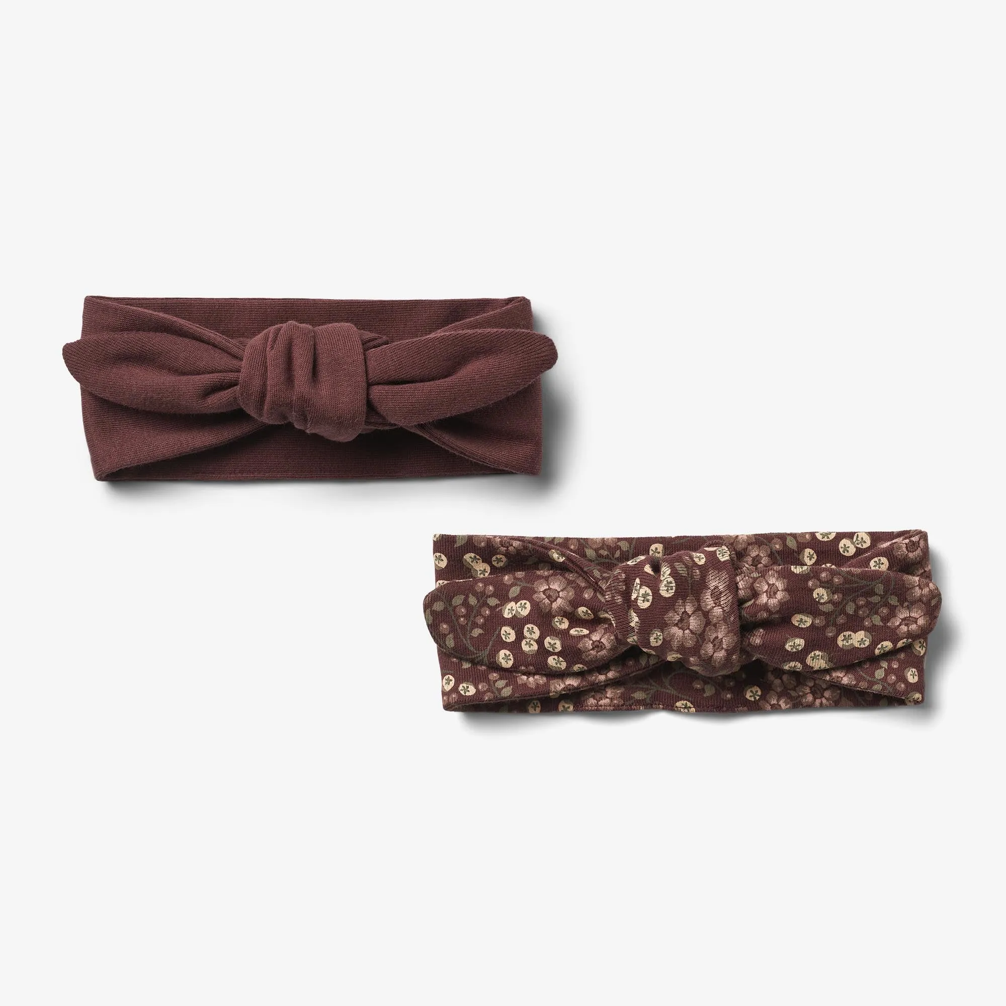 2 Headband Olivia | Baby - aubergine berries