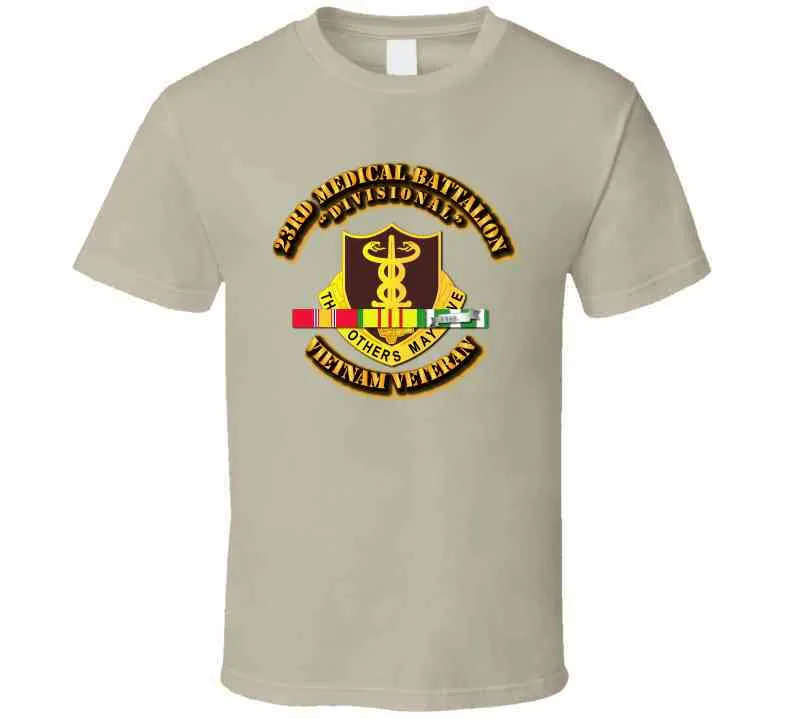 23rd Medical Battalion w SVC Ribbon T Shirt