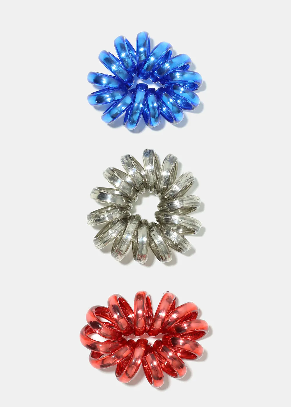 3 Piece Small Spiral Hair Ties