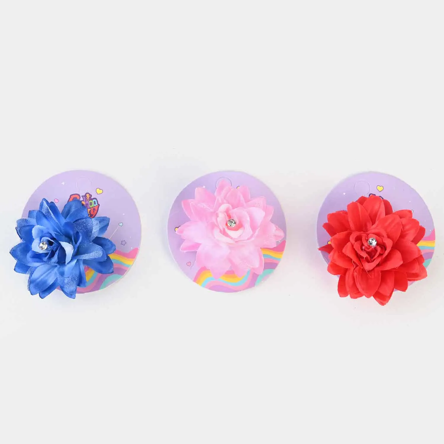 3PCs Girls Flower Hair Pin