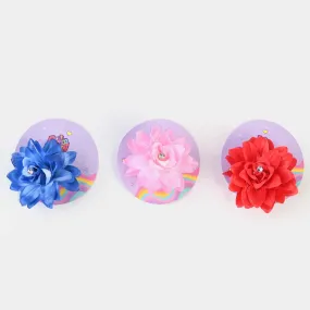 3PCs Girls Flower Hair Pin