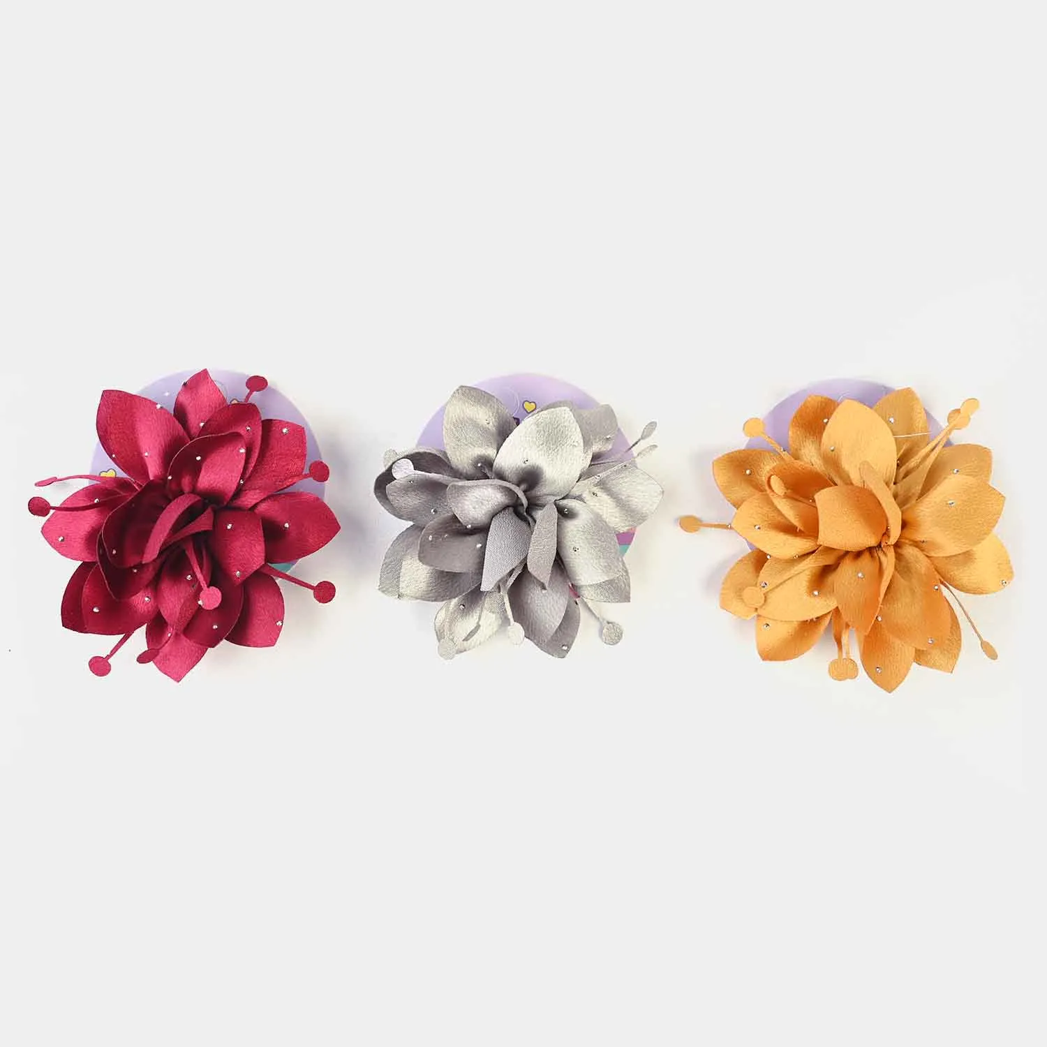 3PCs Girls Flower Hair Pin