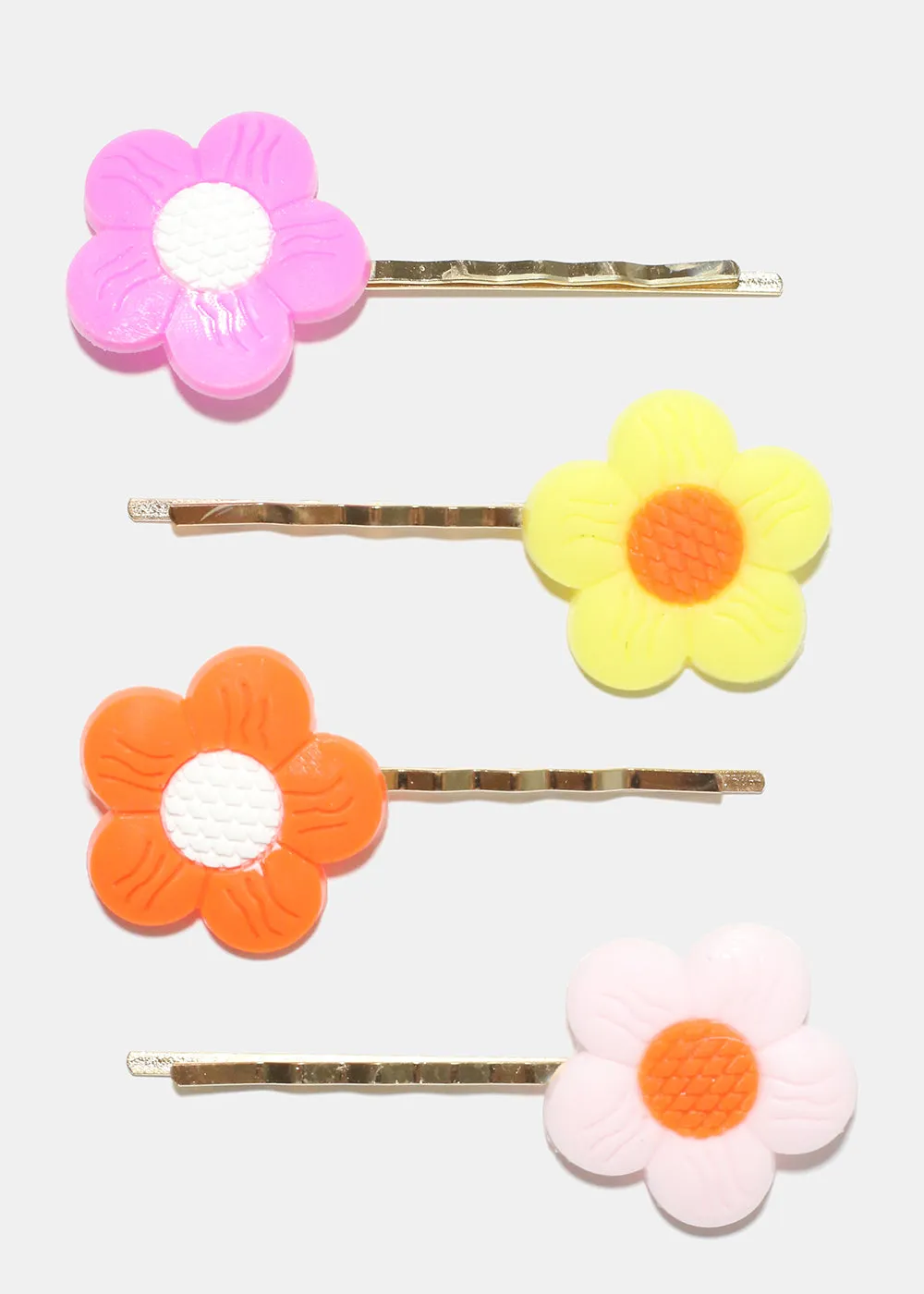 4 Piece Flower Bobby Pins