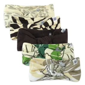 5-Pack Organic Cotton Knotted Headbands