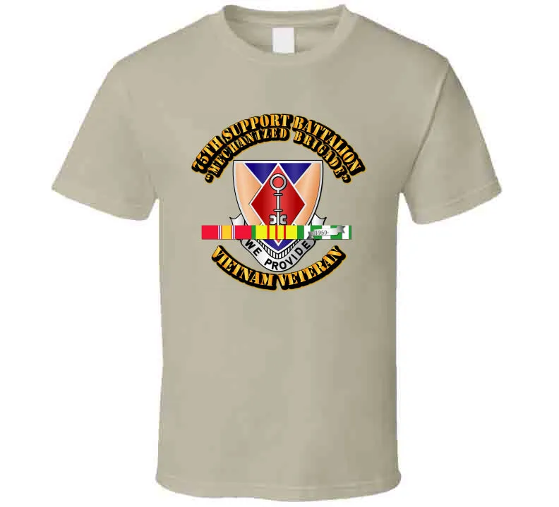 75th Support Battalion w SVC Ribbon  T Shirt