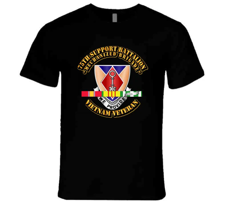 75th Support Battalion w SVC Ribbon  T Shirt