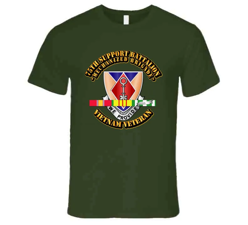 75th Support Battalion w SVC Ribbon  T Shirt