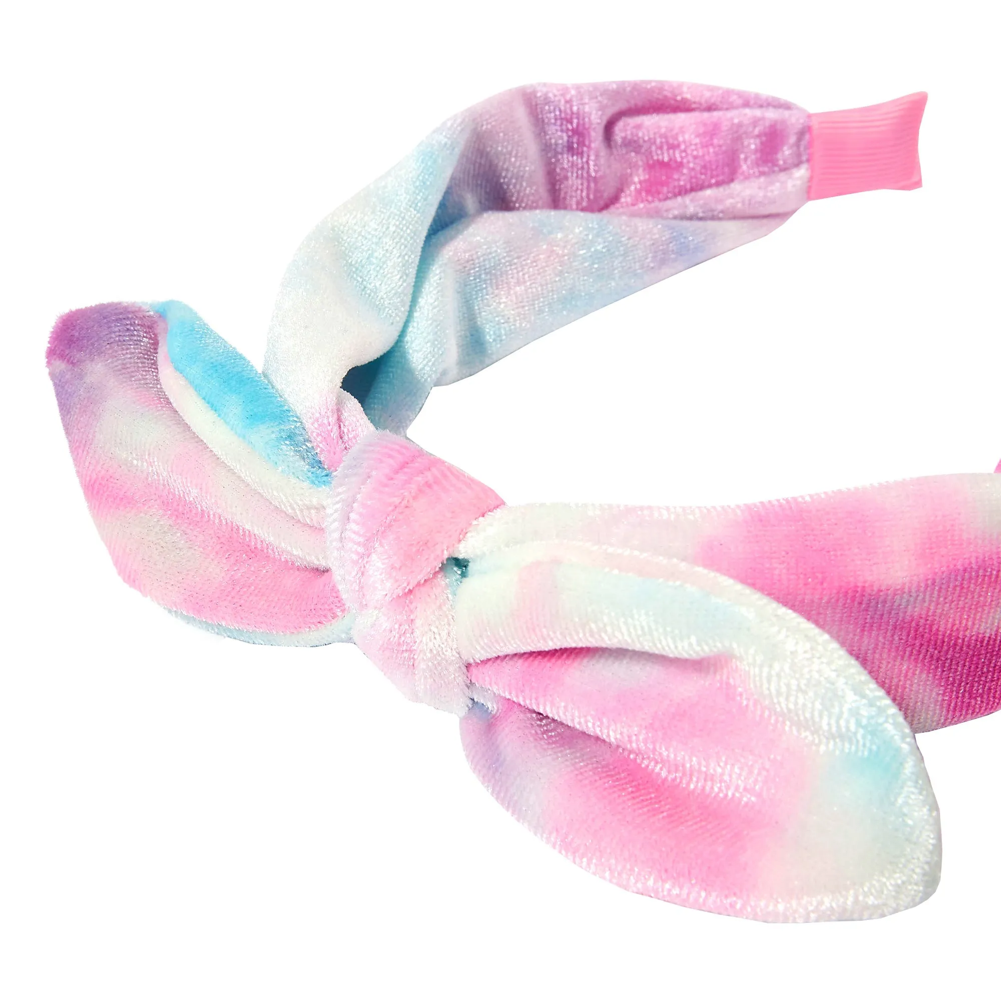 Accessorize London Girl's Ombre Velvet Bow Alice Band