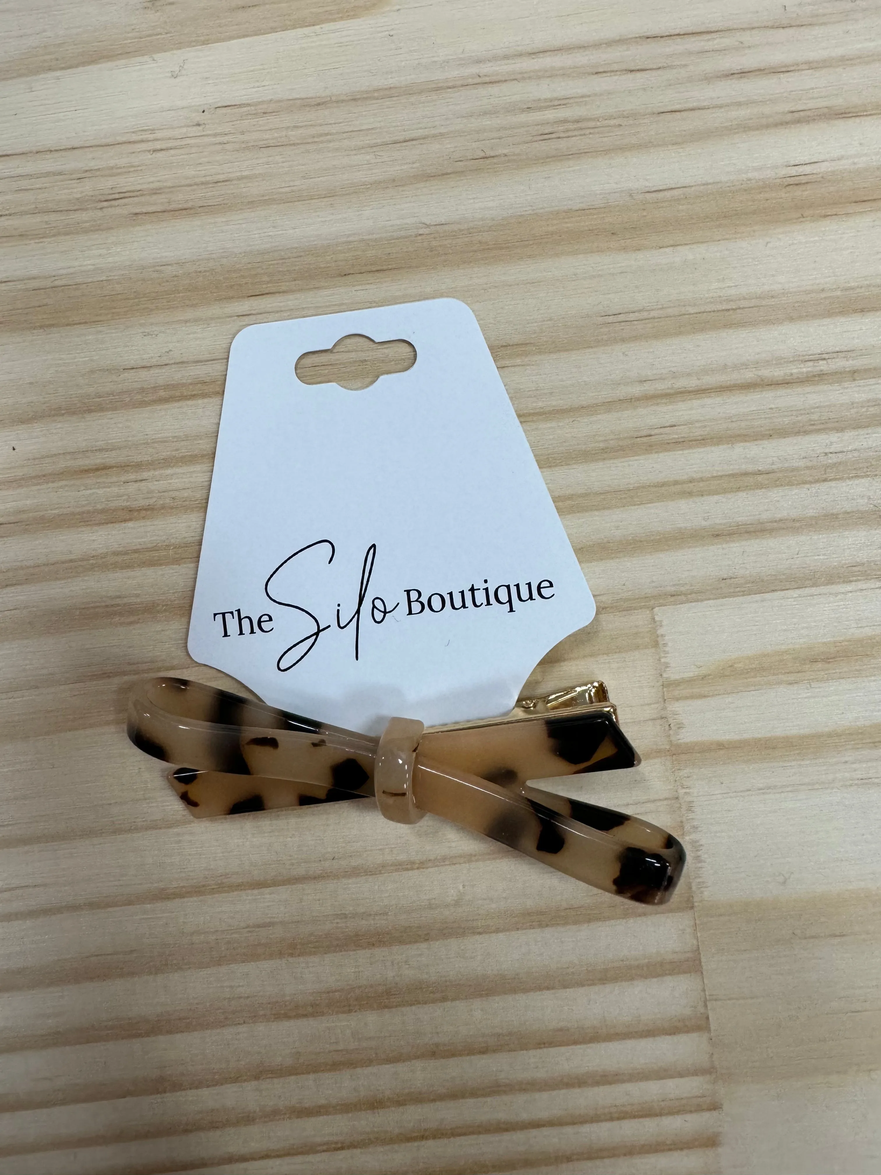 Acetate Hair Pin Bow Clip