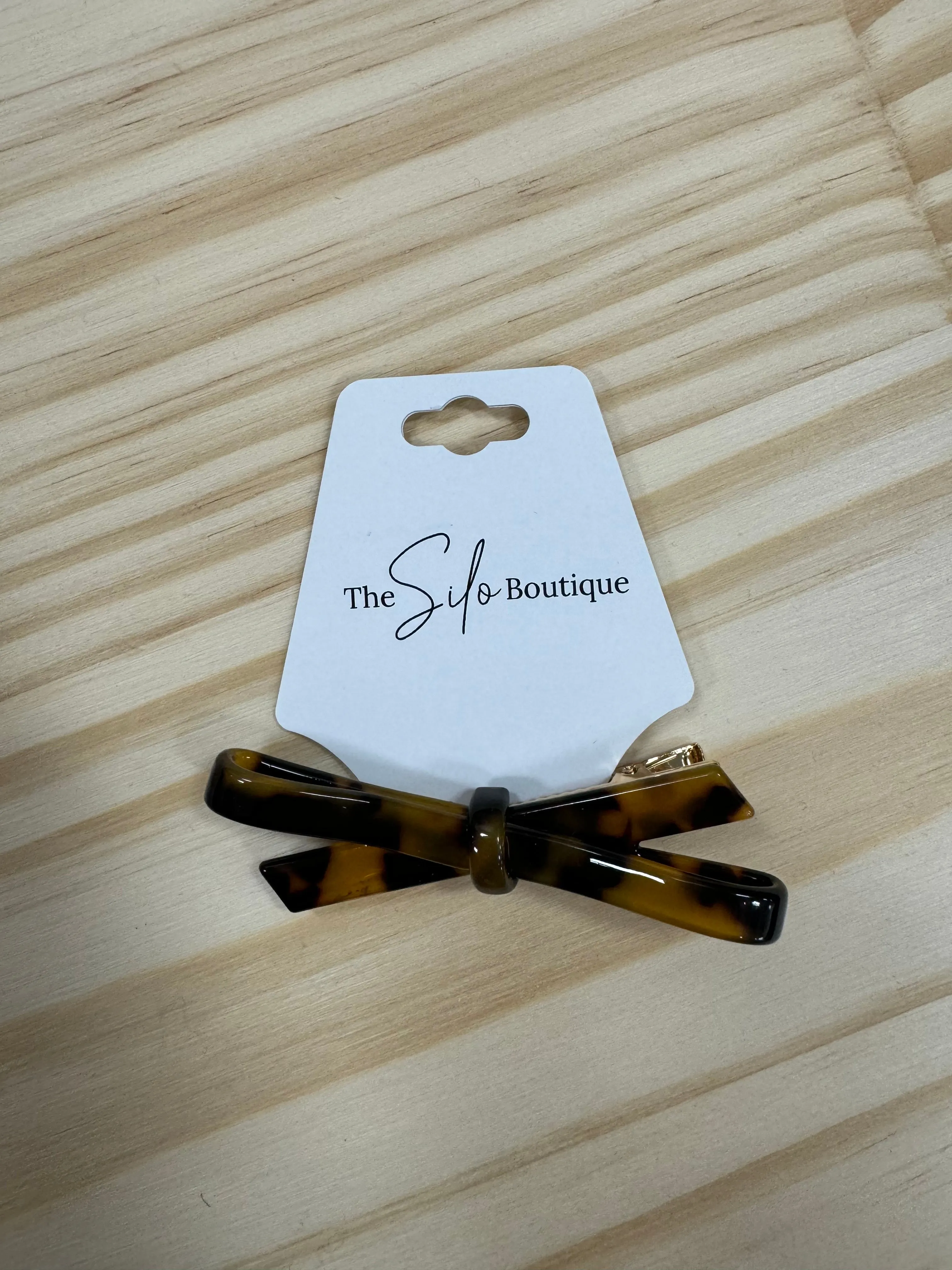 Acetate Hair Pin Bow Clip