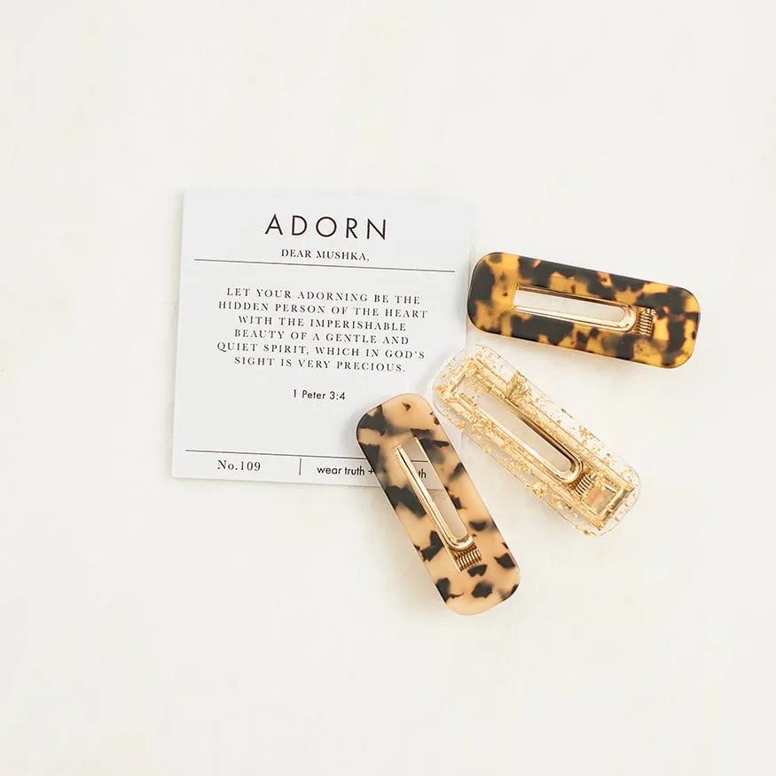 ADORN CLIP TRIO · 1 PETER 3:4