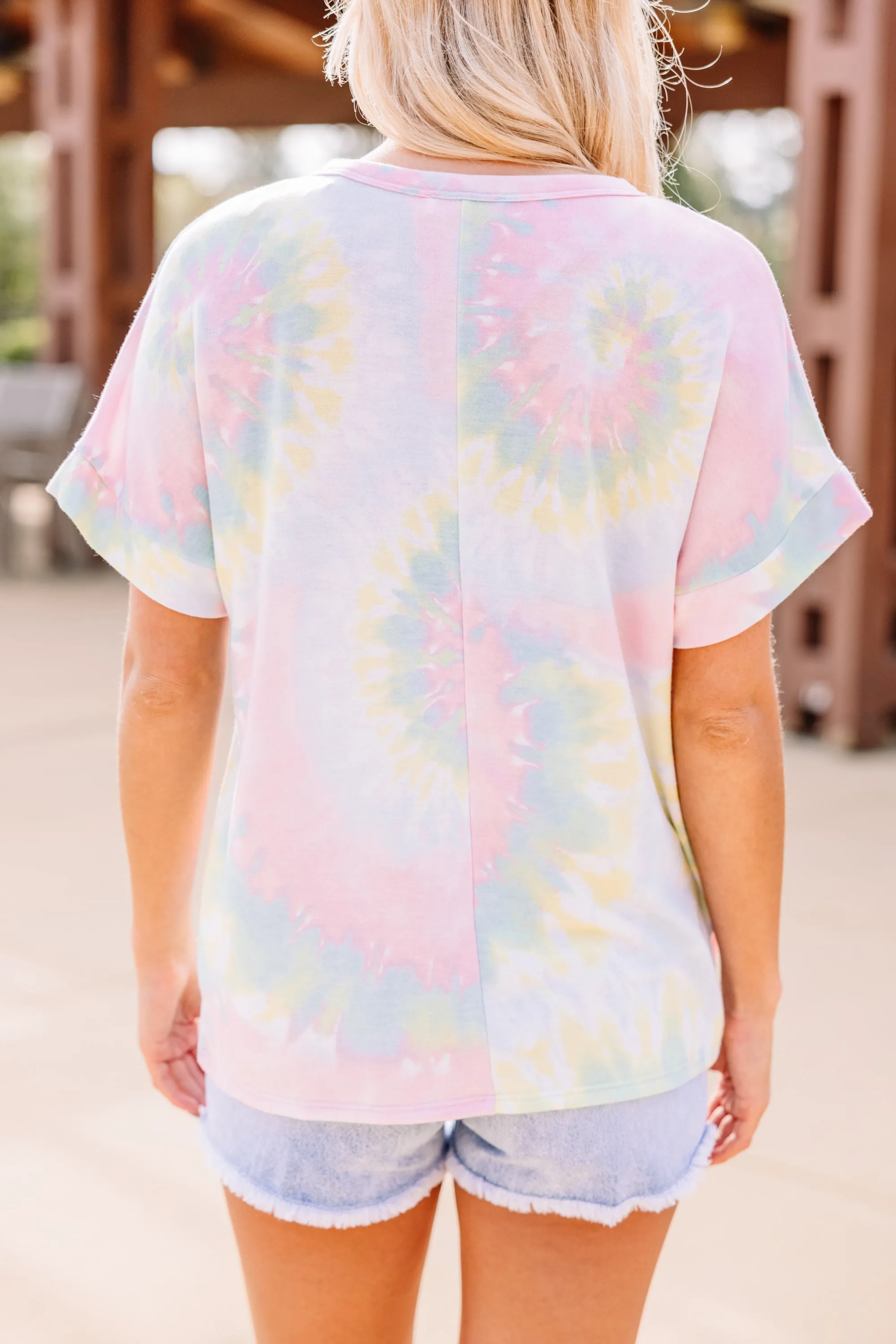 Amazing Days Ahead Blue Tie Dye Top