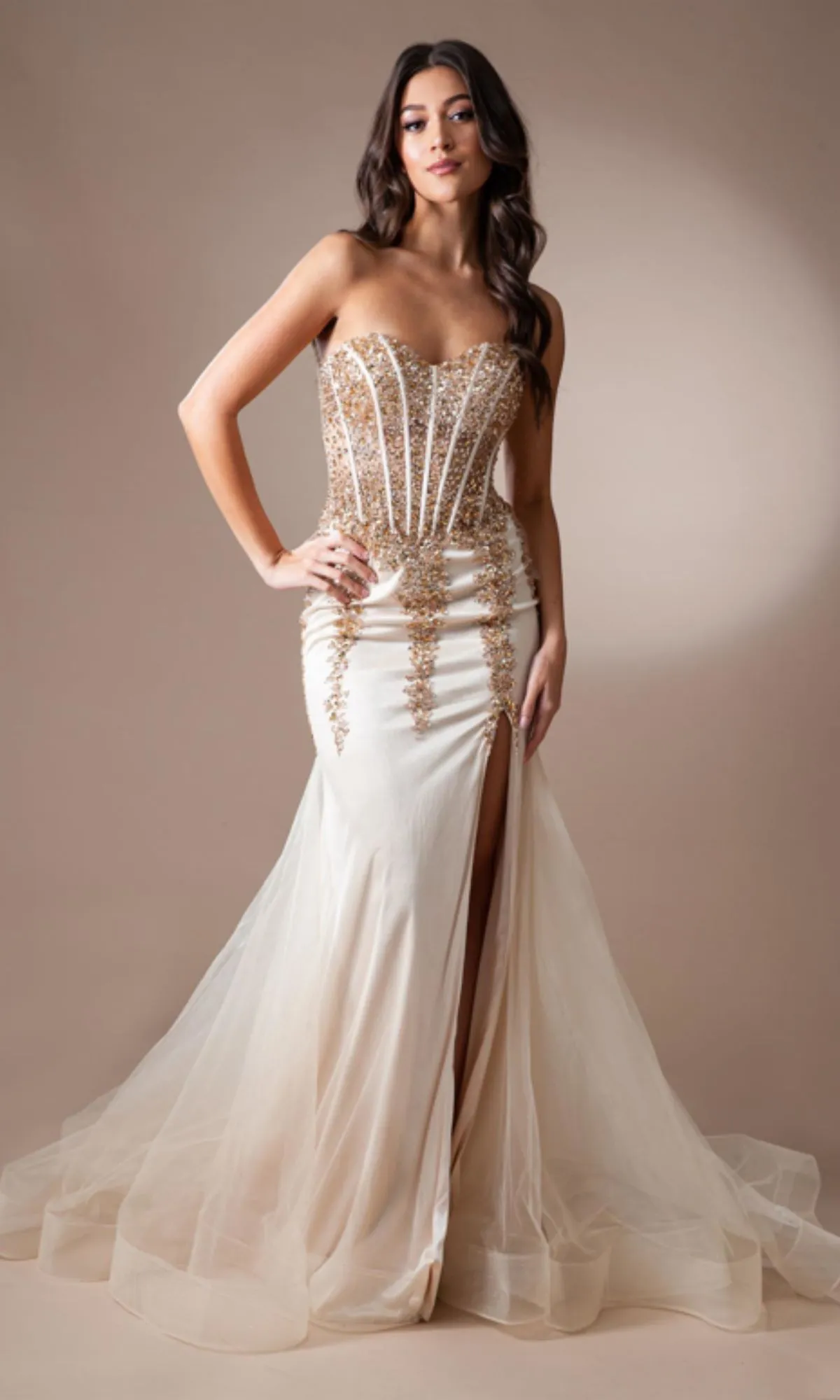 Amelia Couture Long Formal Dress 7051