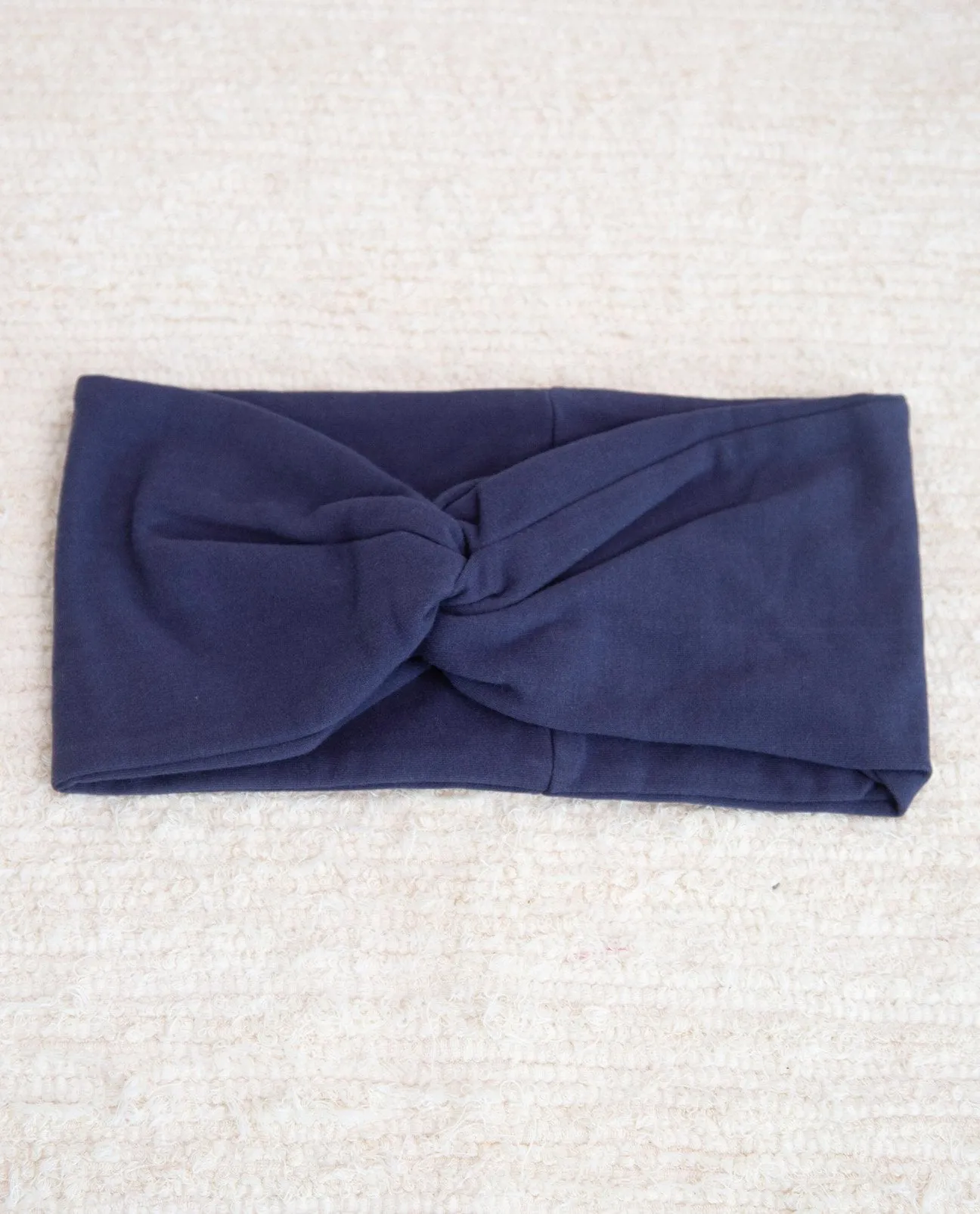 Anjalina Organic Cotton Headband In Navy