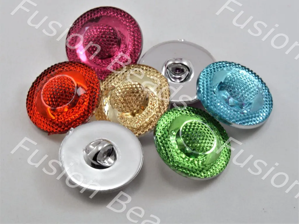 Assorted Pack of Strawberry Crystal Buttons