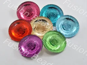 Assorted Pack of Strawberry Crystal Buttons