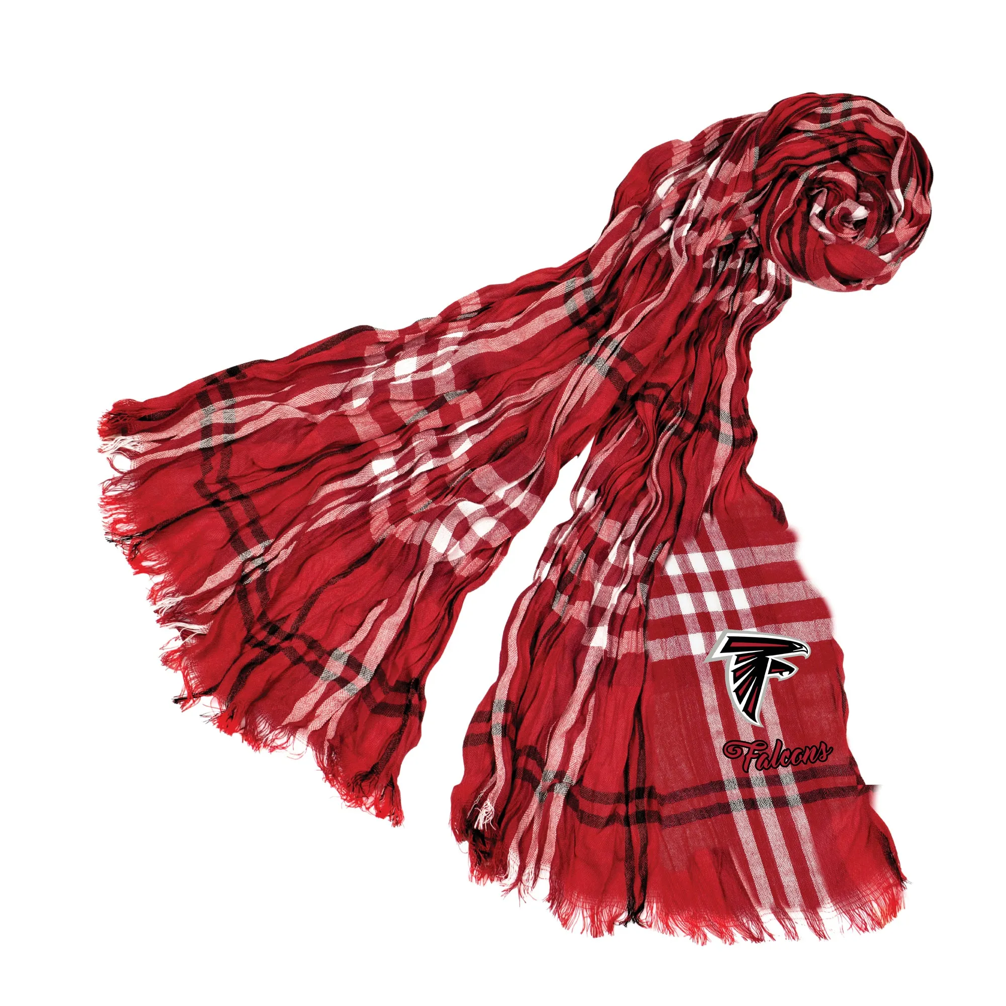 Atlanta Falcons Crinkle Scarf Plaid