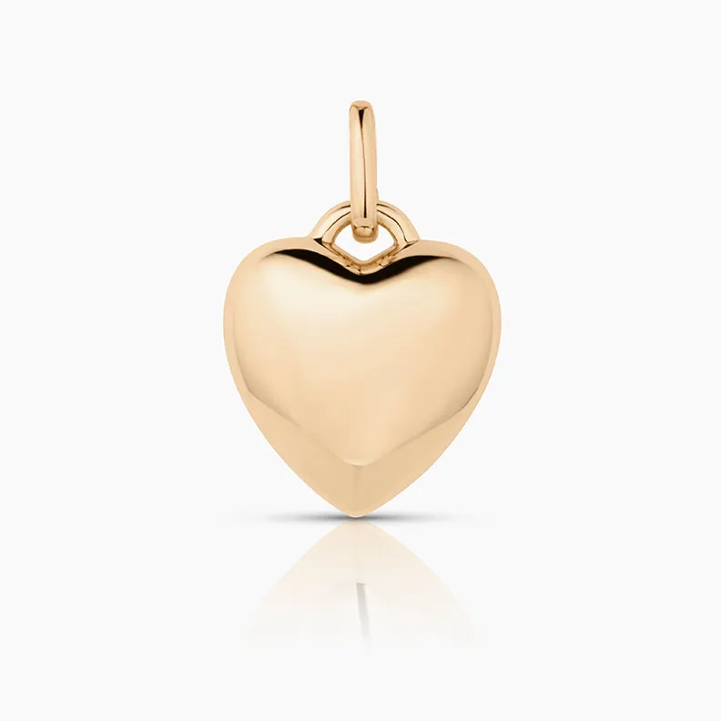 Aurelie Puffy Heart Clip Charm