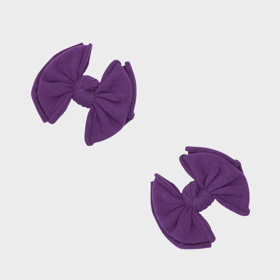 Baby Bling 2PK Baby Fab Clip: Plum