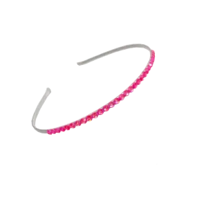 Bari Lynn Crystal Headband - Neon Pink