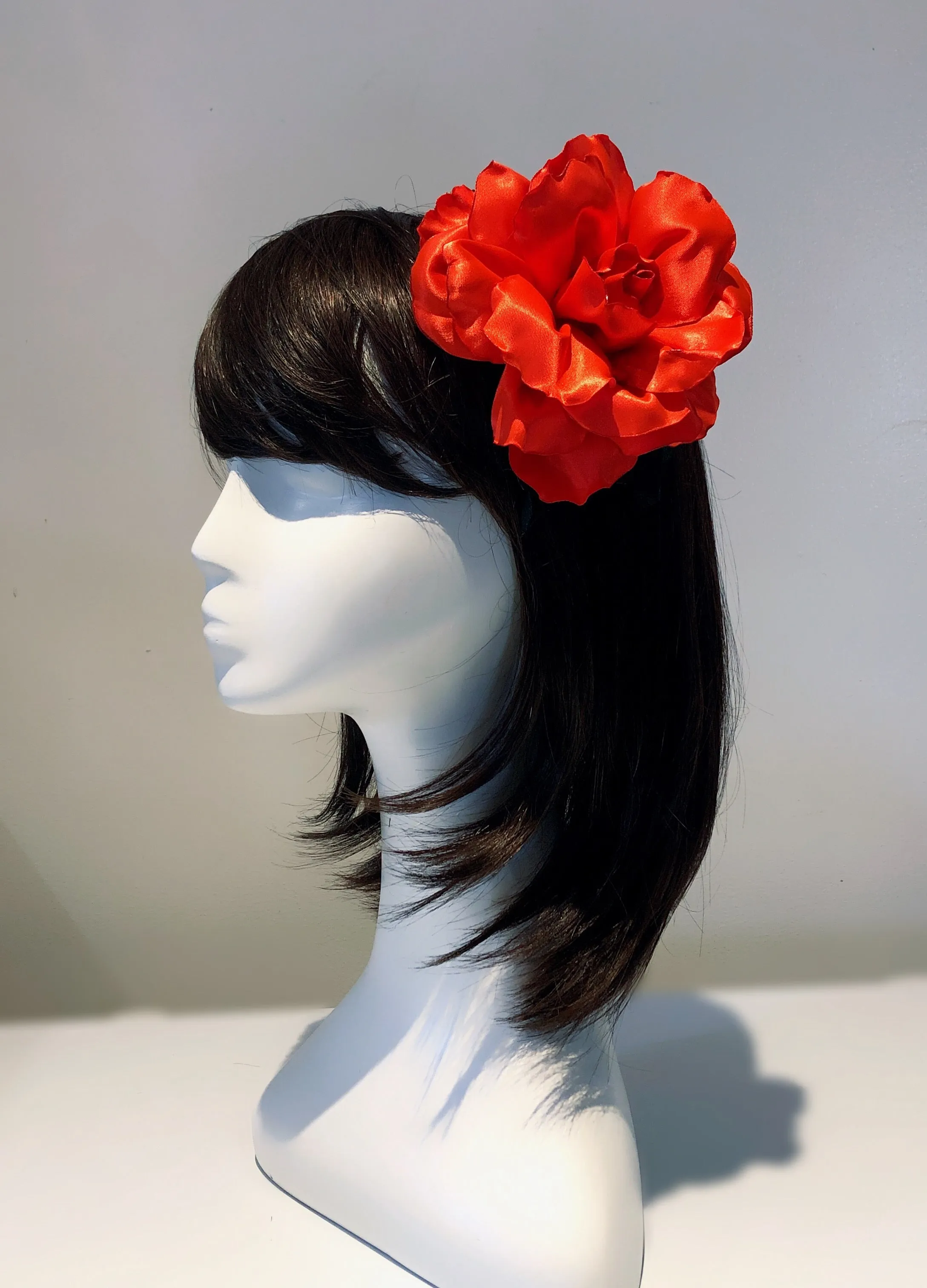 Beautiful Mega Sized Satin Rose Headband Hair Band 3 Color