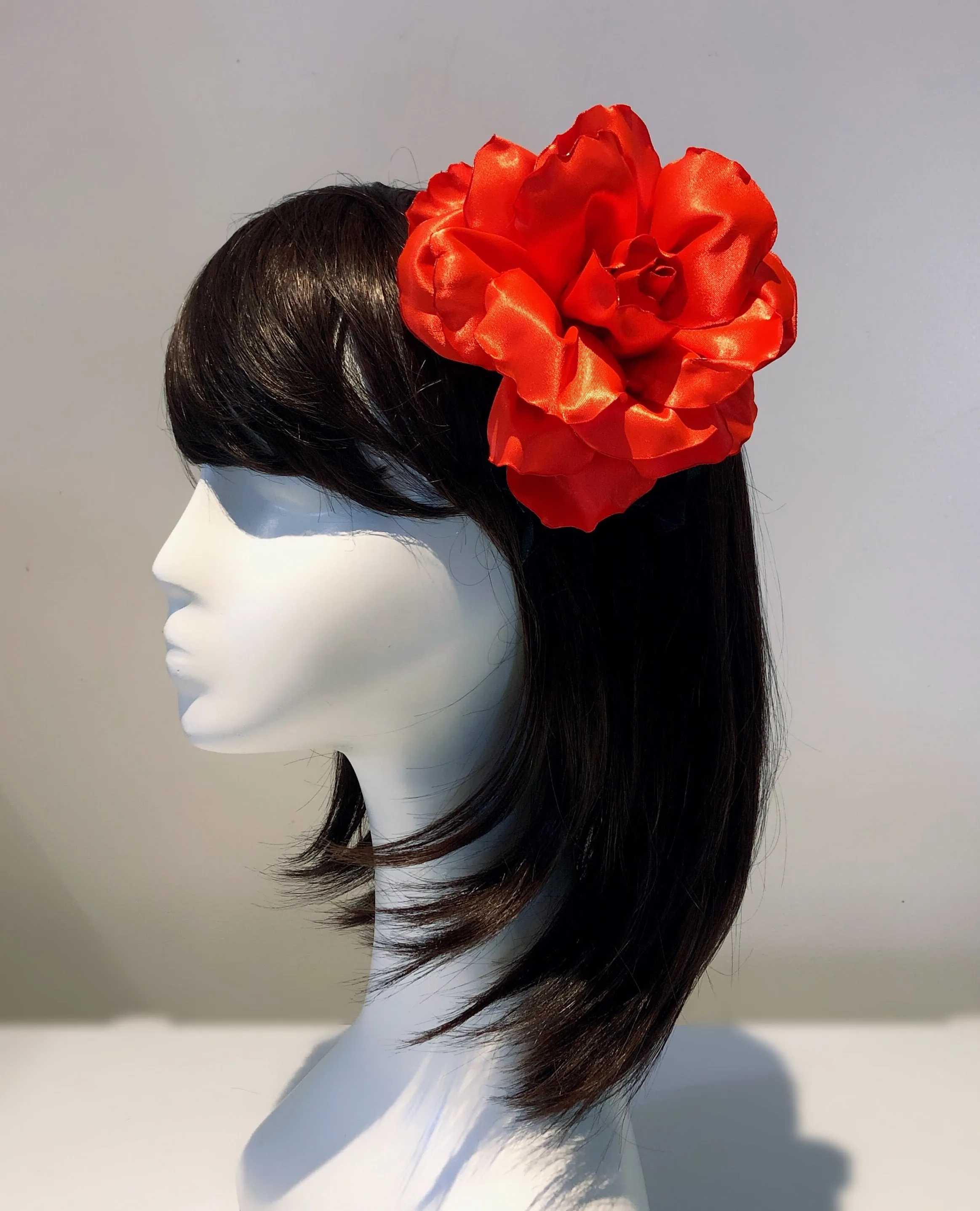 Beautiful Mega Sized Satin Rose Headband Hair Band 3 Color