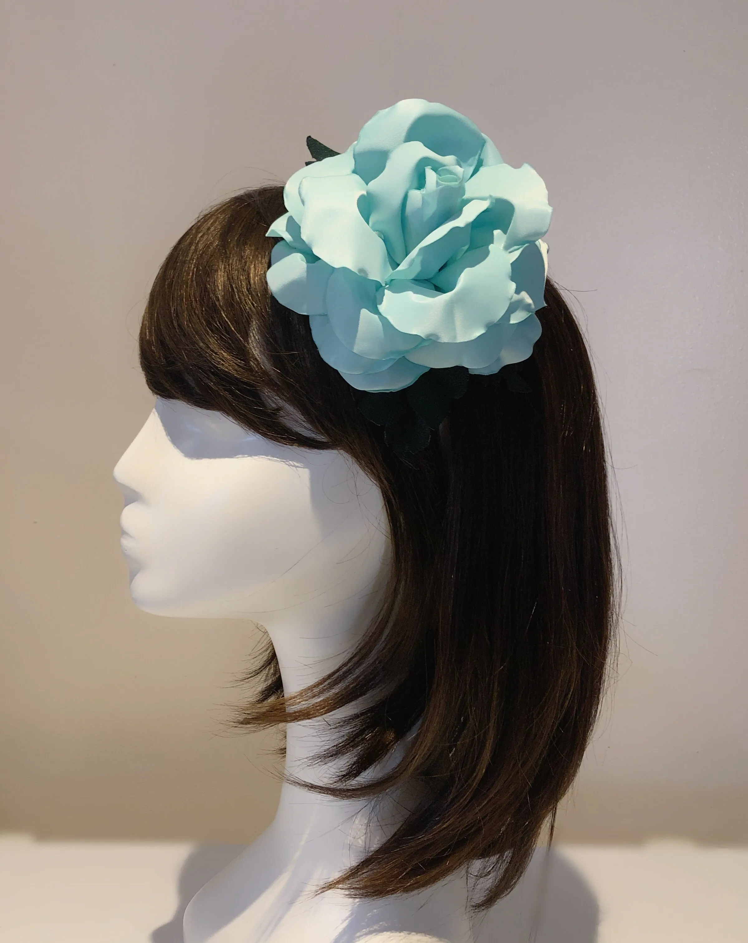 Beautiful Mega Sized Satin Rose Headband Hair Band 3 Color