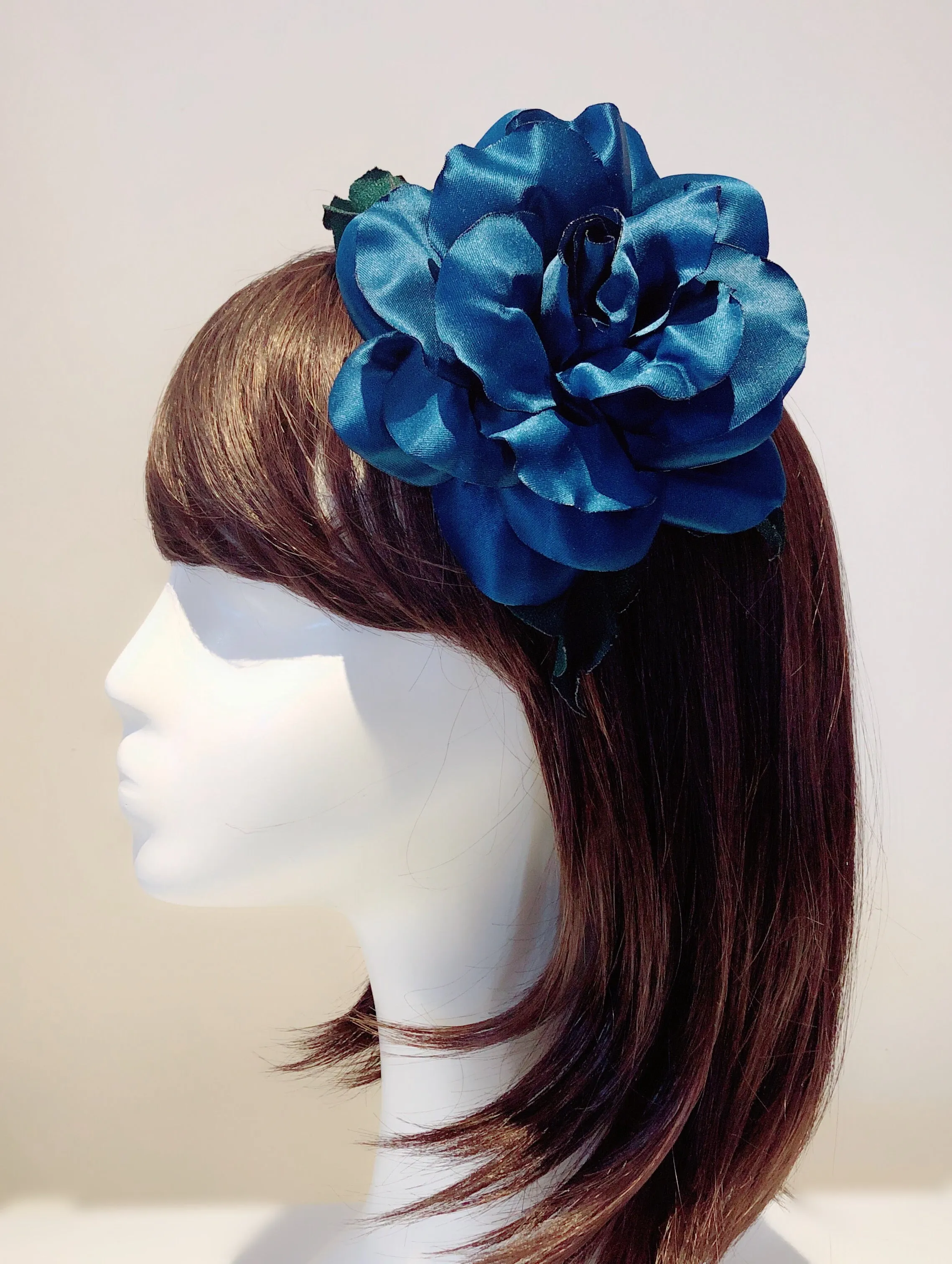 Beautiful Mega Sized Satin Rose Headband Hair Band 3 Color