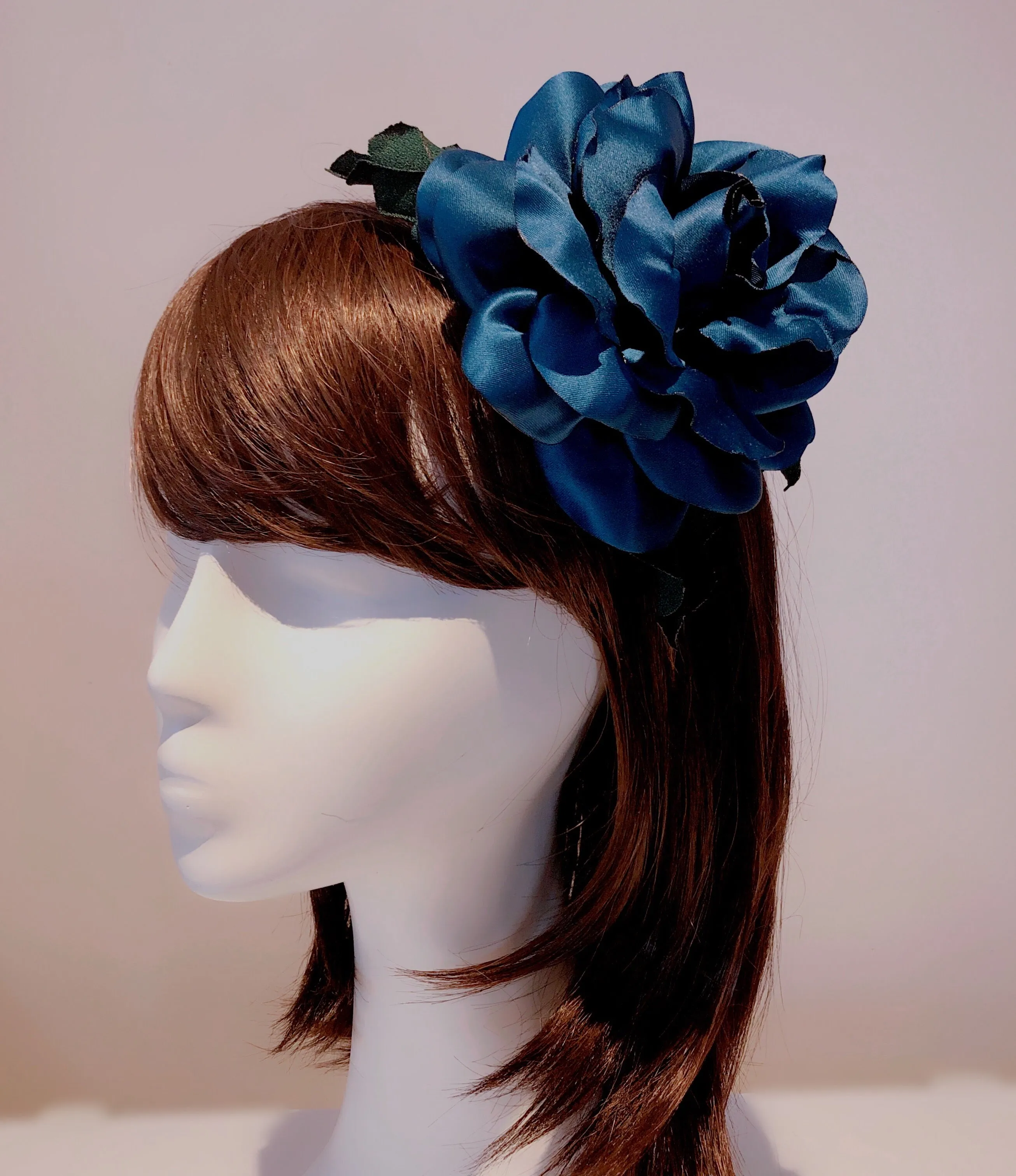 Beautiful Mega Sized Satin Rose Headband Hair Band 3 Color