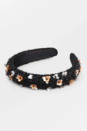 Beck Söndergaard Floradora Beaded Black Hairbrace