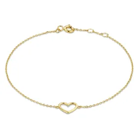 Belleville Amore 14 karat gold bracelet with heart