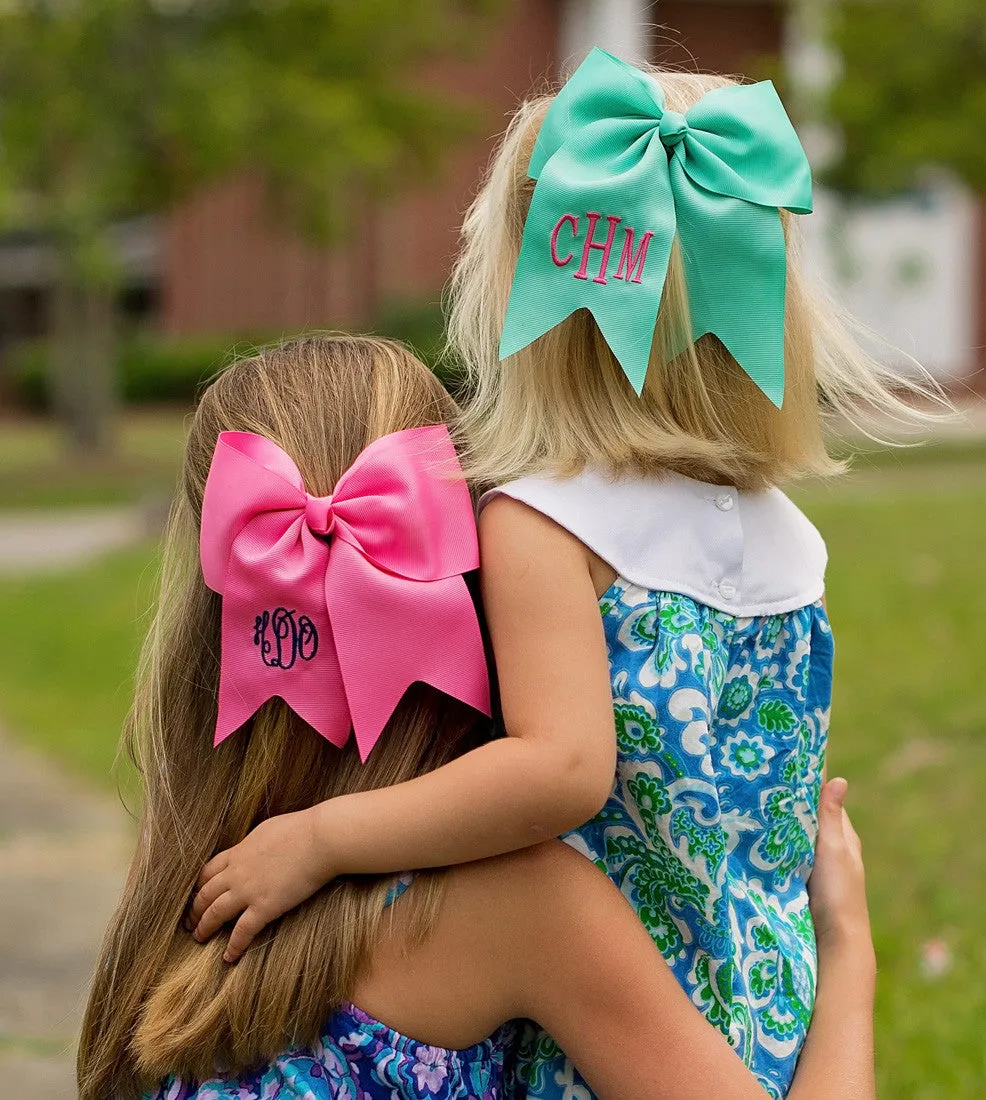 Big Sister Embroidered Bow