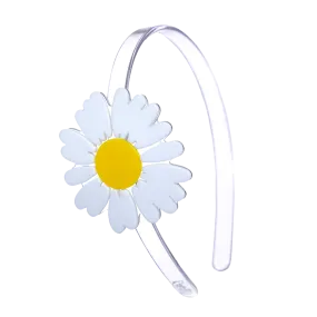 Big White Daisy Headband