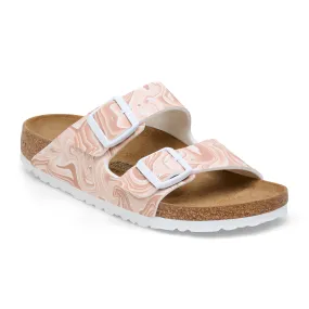 Birkenstock Arizona Grip Slide Sandal (Women) - Marble New Beige Birko-Flor