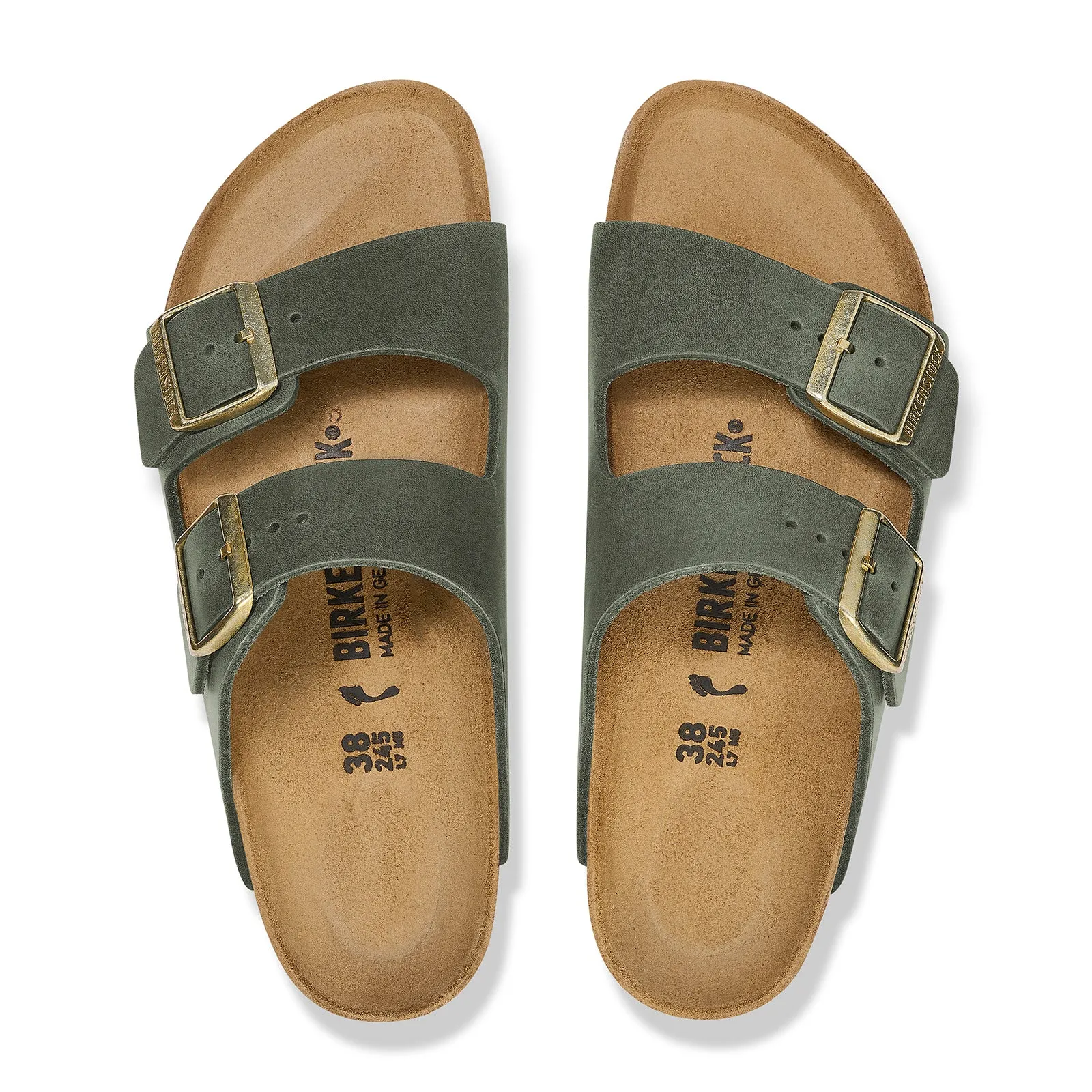 Birkenstock Arizona Narrow Slide Sandal (Women) - Thyme Oiled Leather