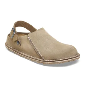 Grey Taupe Suede Birkenstock Lutry Clog - Stylish and Comfortable