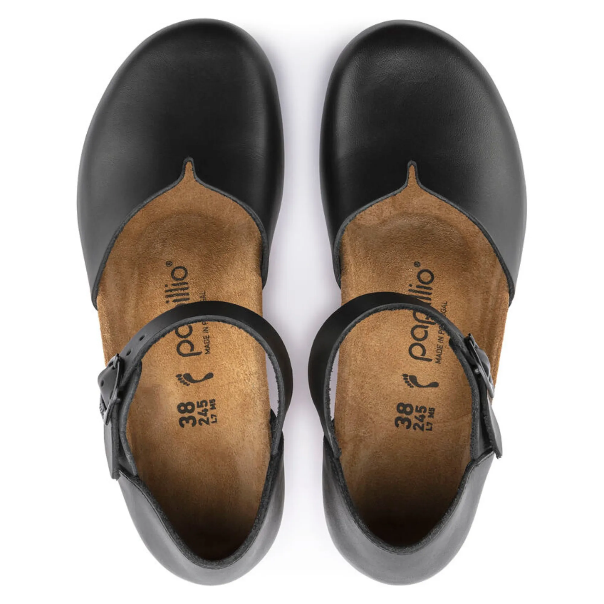 Birkenstock Mary Black Leather Narrow