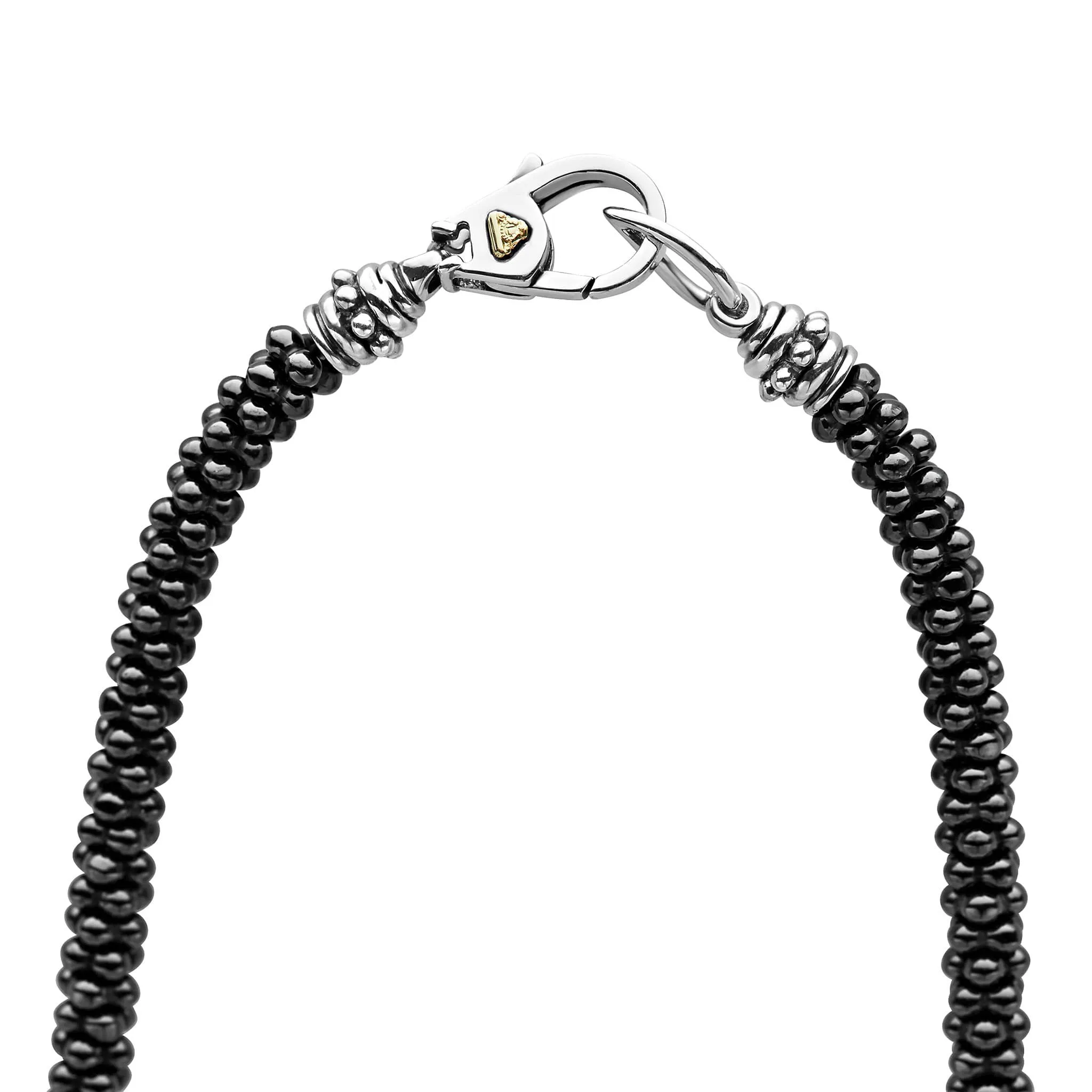 Black Caviar Ceramic Beaded Necklace | 5mm