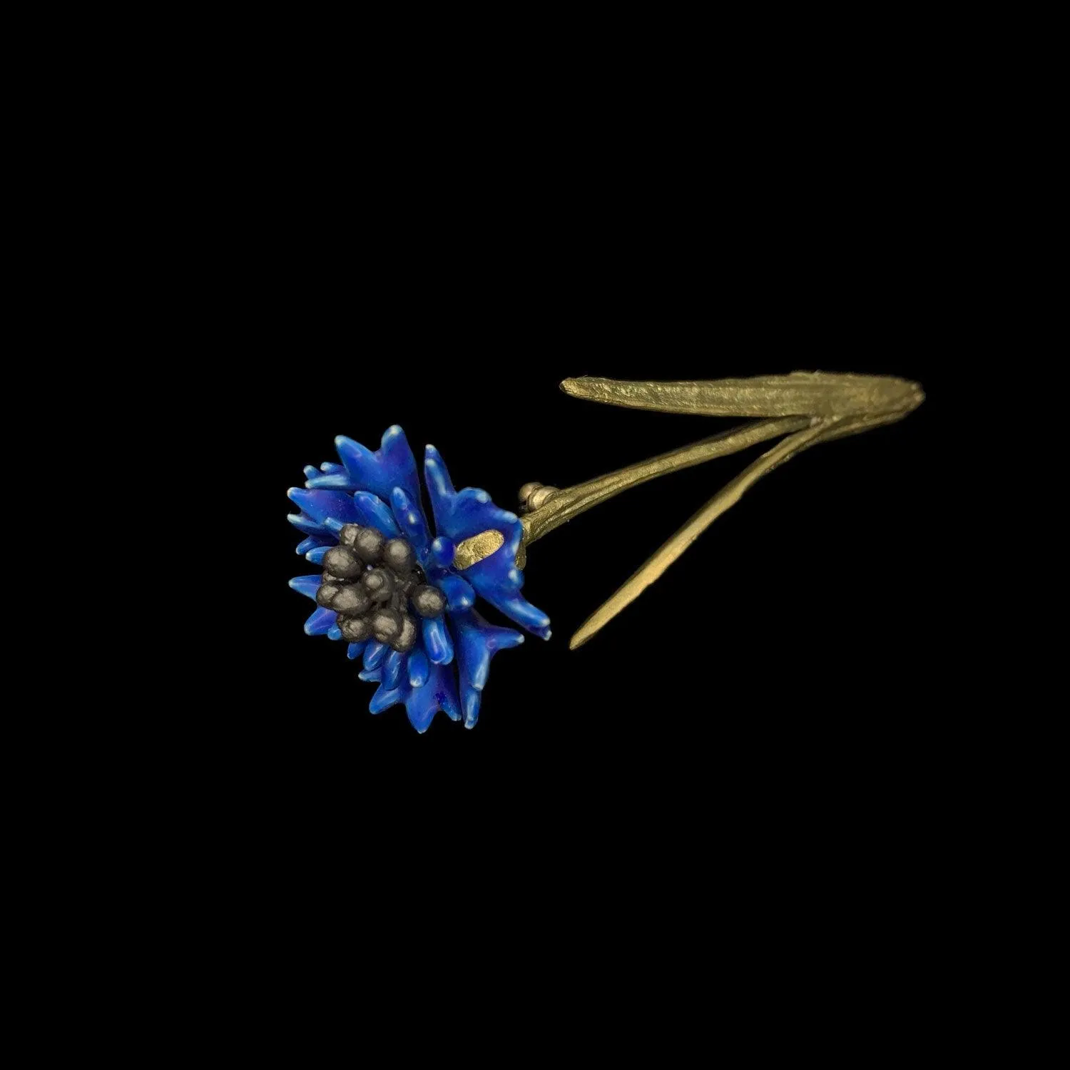 Blue Cornflower Brooch