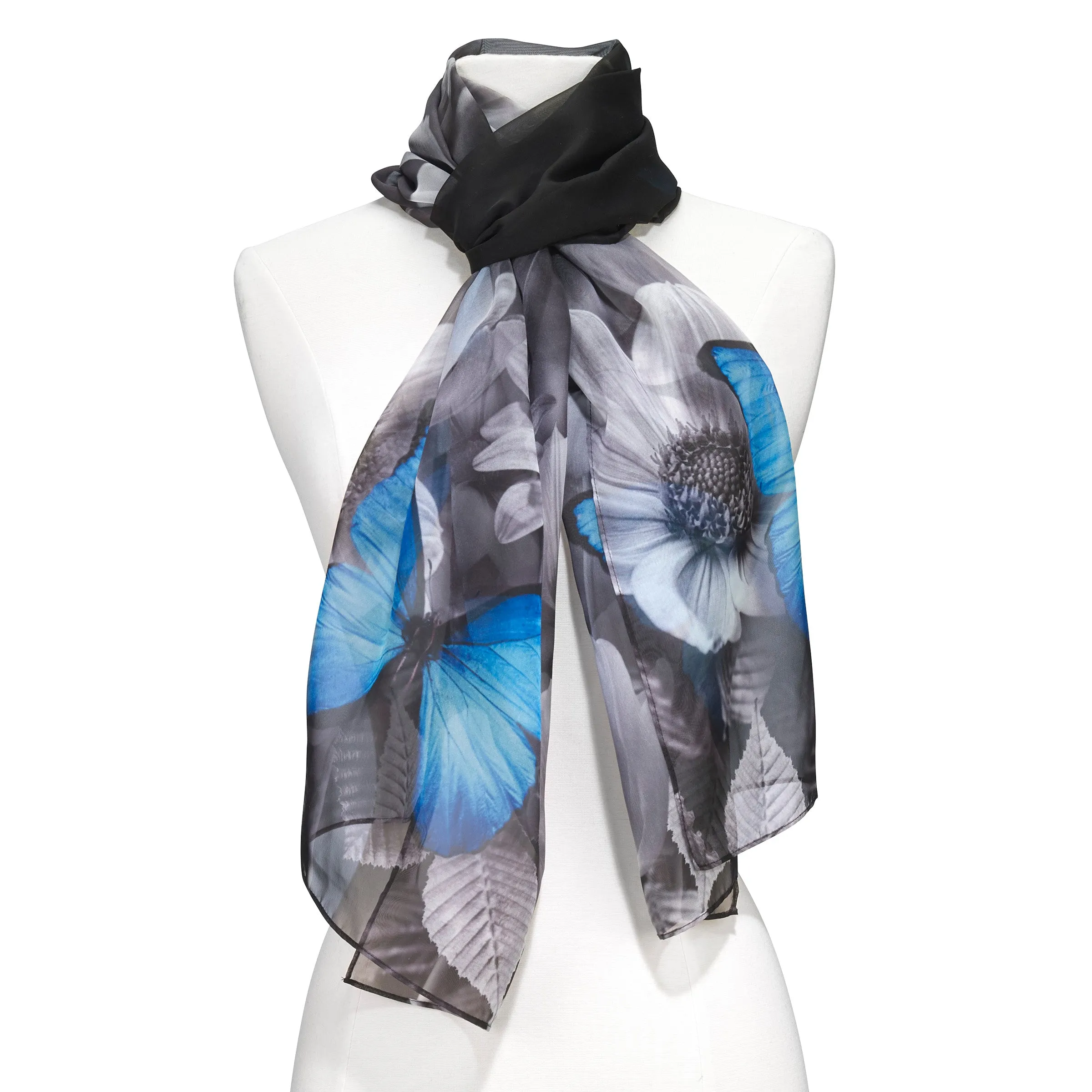 Blue Morpho Sheer Scarf