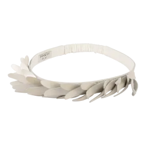 Bola Headband | Off White Metallic Leather