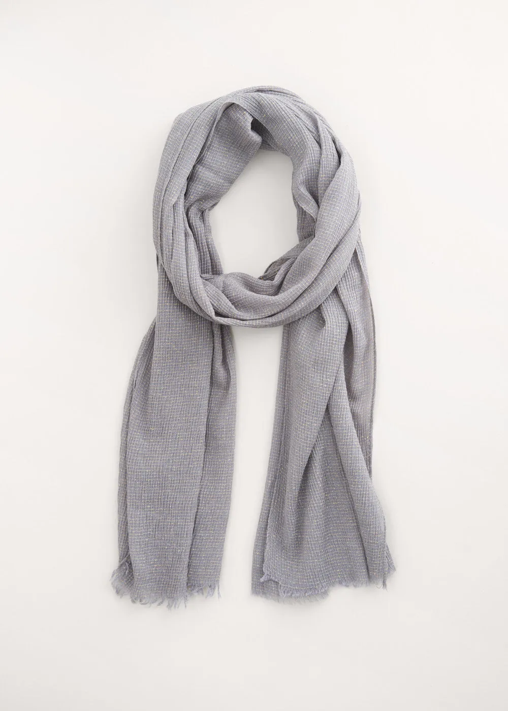 BONITA VISCOSE COTTON SCARF - GREY