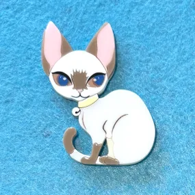 Boomer the Devon Rex - Brooch - Set of 2