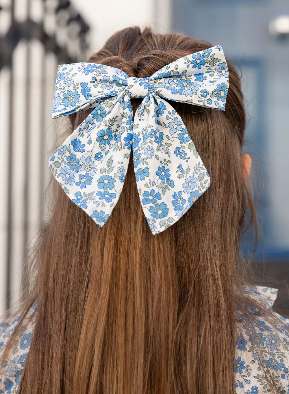 Bow Hair Clip in Floret