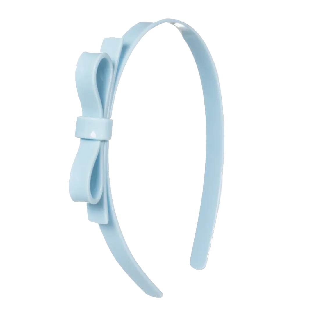 Bow Headband - Baby Blue